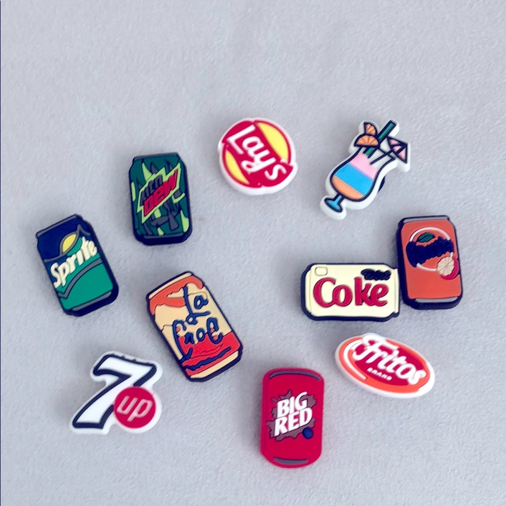 Chips & Soda Shoe Charms